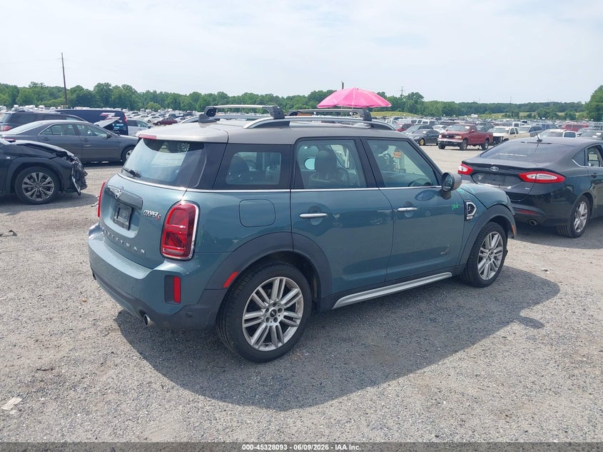 2021 Mini Countryman VIN WMZ83BR02M3M45773 IAAI salvage auction — FRONT END, Salvage - Greater Than 75% (Maryland), sold $6,100 on 2026-08-06 (photo 4)
