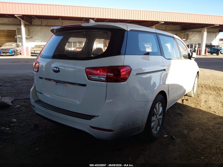 2018 Kia SEDONA VIN KNDMA5C12J6406926 IAAI salvage auction — FRONT END, Salvage Title, sold $25 on 2026-07-28 (photo 4)