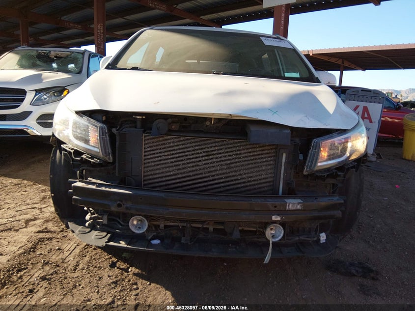 2018 Kia SEDONA VIN KNDMA5C12J6406926 IAAI salvage auction — FRONT END, Salvage Title, sold $25 on 2026-07-28 (photo 6)