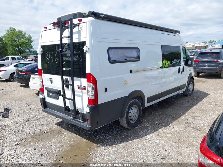 2022 Ram Promaster city VIN 3C6MRVJG9NE104444 IAAI salvage auction — FRONT END, Salvage (Illinois), sold $17,950 on 2026-07-28 (photo 4)