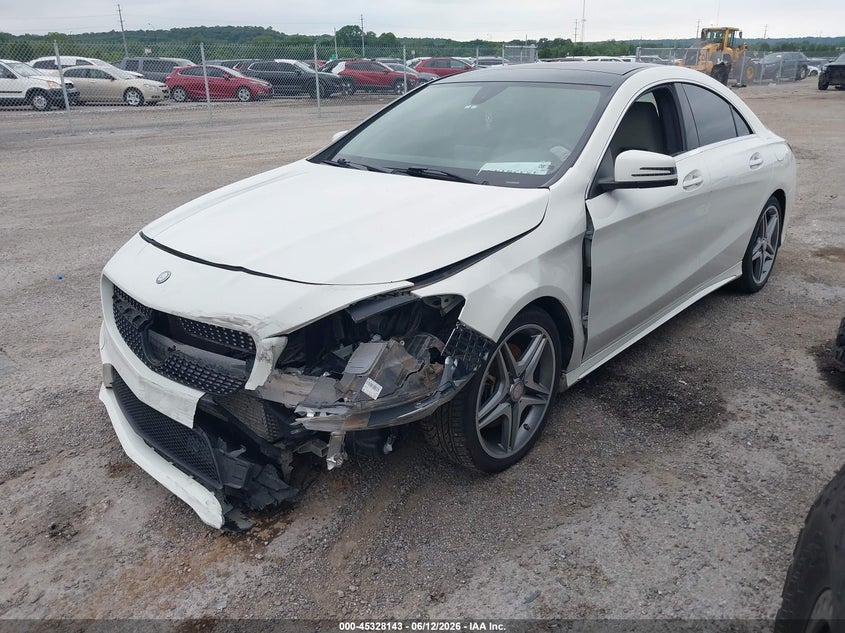 2015 Mercedes-benz Cla-klasse VIN WDDSJ4GBXFN182053 IAAI salvage auction — LEFT FRONT, Salvage Title, sold $2,025 on 2026-08-11 (photo 2)