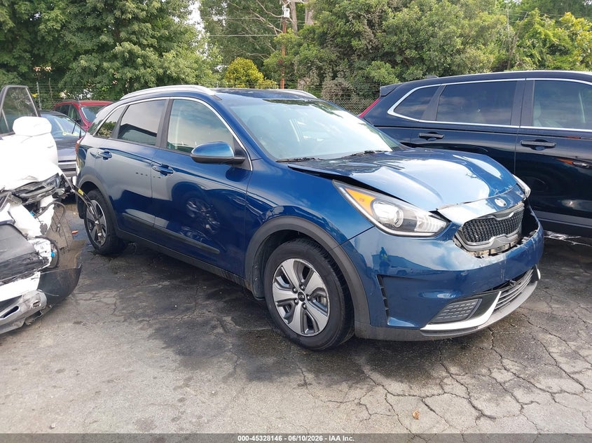 2019 Kia Niro VIN KNDCB3LC9K5242225 IAAI salvage auction — FRONT END, Salvage Title, sold $675 on 2026-07-30 (photo 1)