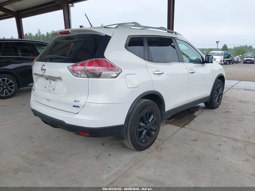2014 Nissan Rogue VIN 5N1AT2ML6EC805448 IAAI salvage auction — REAR END, Salvage Title, sold $2,550 on 2026-07-05 (photo 4)