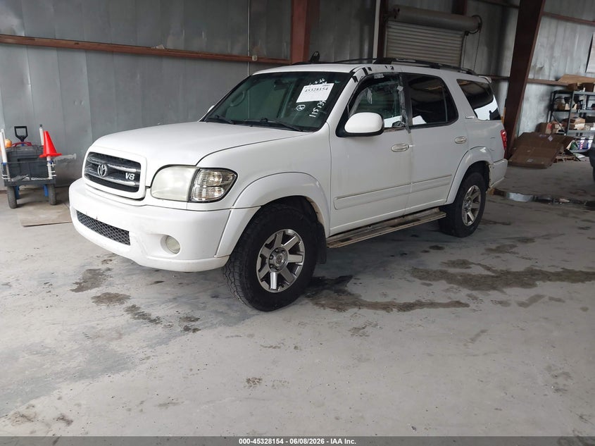 2002 Toyota Sequoia VIN 5TDZT38A62S115134 IAAI salvage auction — SIDE, Repossession Paperwork (Georgia), sold $400 on 2026-07-22 (photo 2)