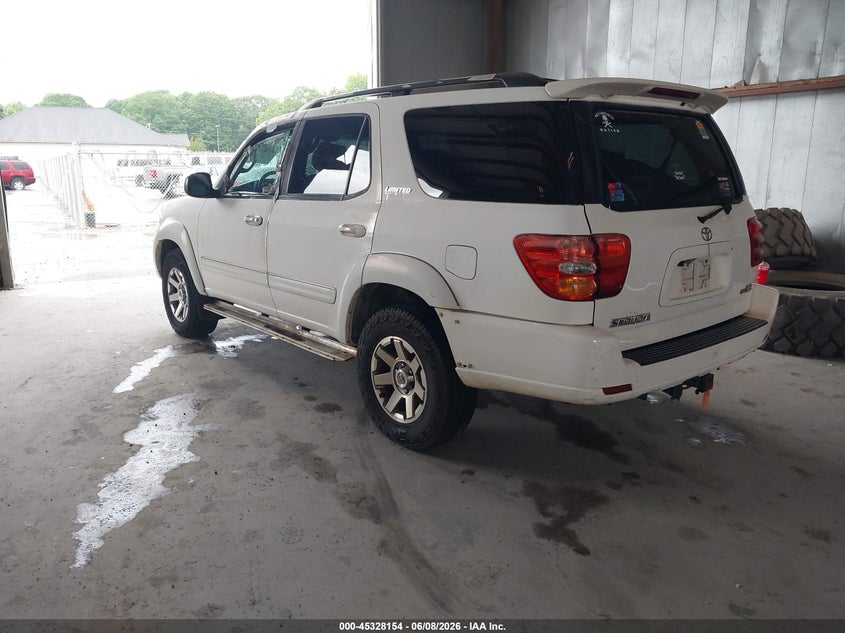 2002 Toyota Sequoia VIN 5TDZT38A62S115134 IAAI salvage auction — SIDE, Repossession Paperwork (Georgia), sold $400 on 2026-07-22 (photo 3)