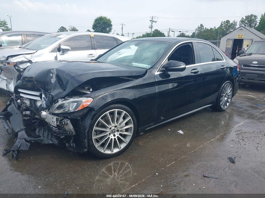 2018 Mercedes-benz C-klasse VIN 55SWF4JB0JU262411 IAAI salvage auction — FRONT END, Salvage (North Carolina), sold $4,250 on 2026-07-26 (photo 2)