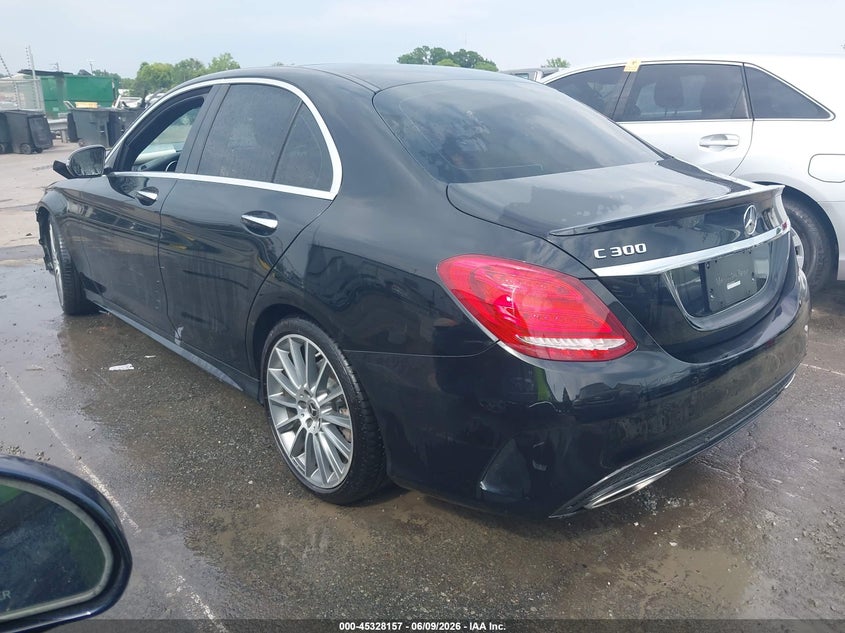 2018 Mercedes-benz C-klasse VIN 55SWF4JB0JU262411 IAAI salvage auction — FRONT END, Salvage (North Carolina), sold $4,250 on 2026-07-26 (photo 3)