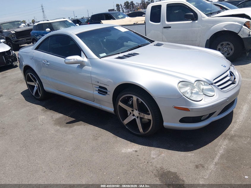 2004 Mercedes-benz Sl-class VIN WDBSK74F54F068452 IAAI salvage auction — LEFT FRONT, Salvage (California), sold $10,600 on 2026-07-16 (photo 1)
