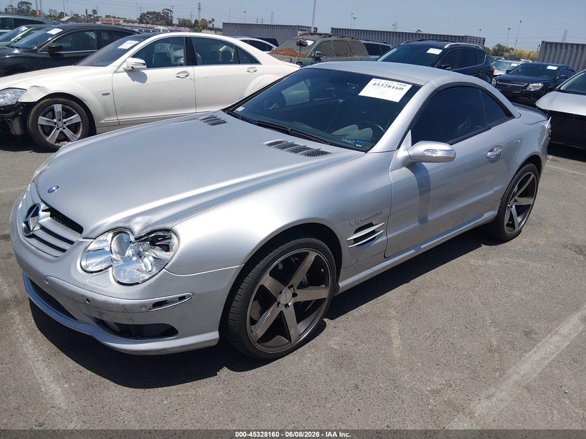2004 Mercedes-benz Sl-class VIN WDBSK74F54F068452 IAAI salvage auction — LEFT FRONT, Salvage (California), sold $10,600 on 2026-07-16 (photo 2)