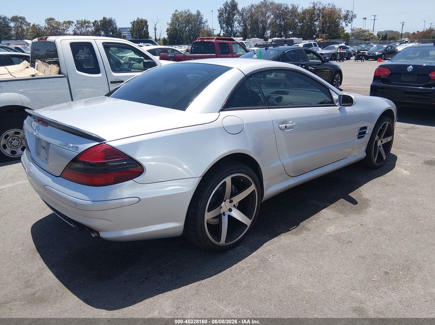 2004 Mercedes-benz Sl-class VIN WDBSK74F54F068452 IAAI salvage auction — LEFT FRONT, Salvage (California), sold $10,600 on 2026-07-16 (photo 4)