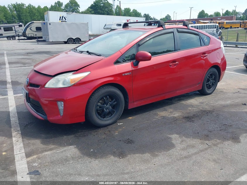 2013 Toyota Prius VIN JTDKN3DU9D5628074 IAAI salvage auction — NORMAL WEAR, Clear (North Carolina), sold $1,000 on 2026-07-16 (photo 2)