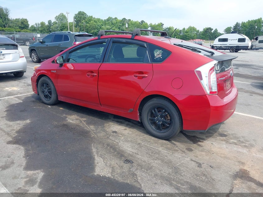 2013 Toyota Prius VIN JTDKN3DU9D5628074 IAAI salvage auction — NORMAL WEAR, Clear (North Carolina), sold $1,000 on 2026-07-16 (photo 3)