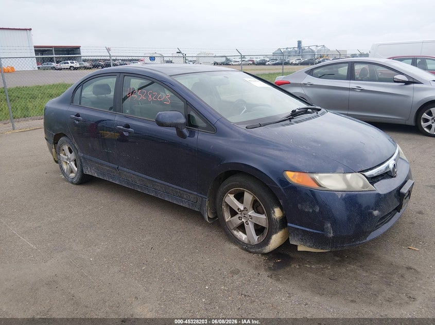 2006 Honda Civic VIN JHMFA16816S003933 IAAI salvage auction — ALL OVER, Clear (Minnesota), sold $250 on 2026-07-20 (photo 1)