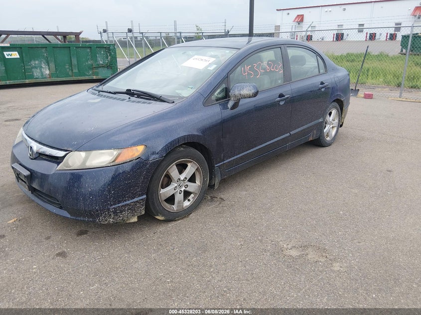 2006 Honda Civic VIN JHMFA16816S003933 IAAI salvage auction — ALL OVER, Clear (Minnesota), sold $250 on 2026-07-20 (photo 2)
