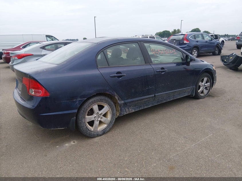 2006 Honda Civic VIN JHMFA16816S003933 IAAI salvage auction — ALL OVER, Clear (Minnesota), sold $250 on 2026-07-20 (photo 4)