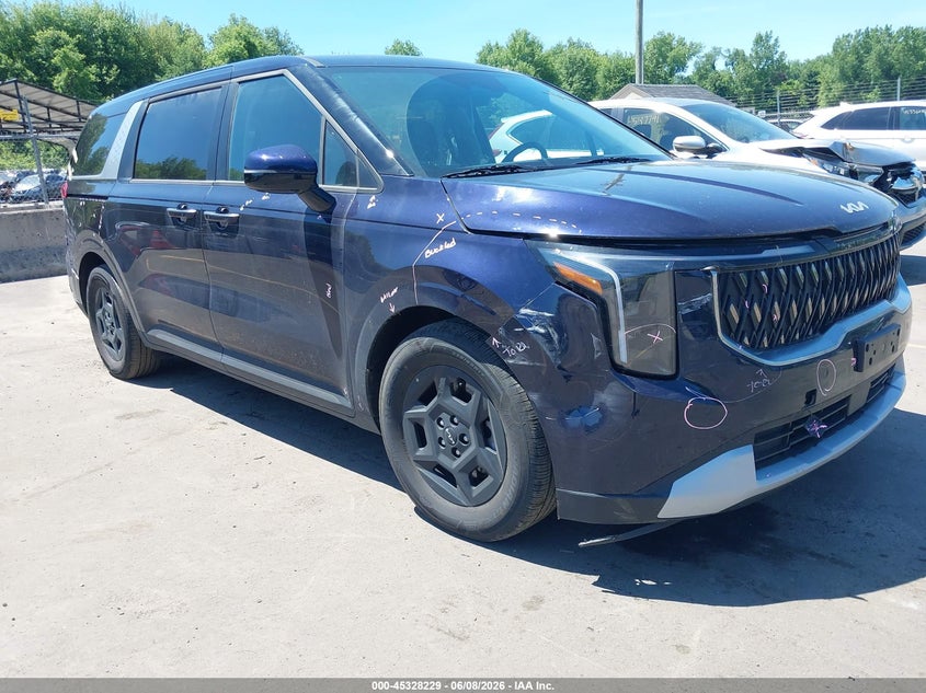 2026 Kia Carnival VIN KNDNB5K37T6580448 IAAI salvage auction — REAR END, Salvage Title, sold $13,125 on 2026-07-16 (photo 1)
