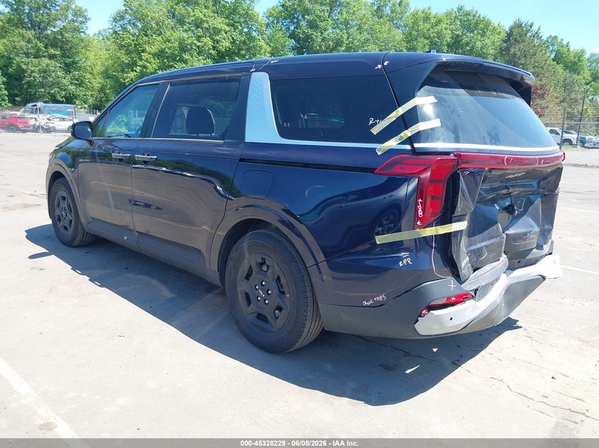 2026 Kia Carnival VIN KNDNB5K37T6580448 IAAI salvage auction — REAR END, Salvage Title, sold $13,125 on 2026-07-16 (photo 3)