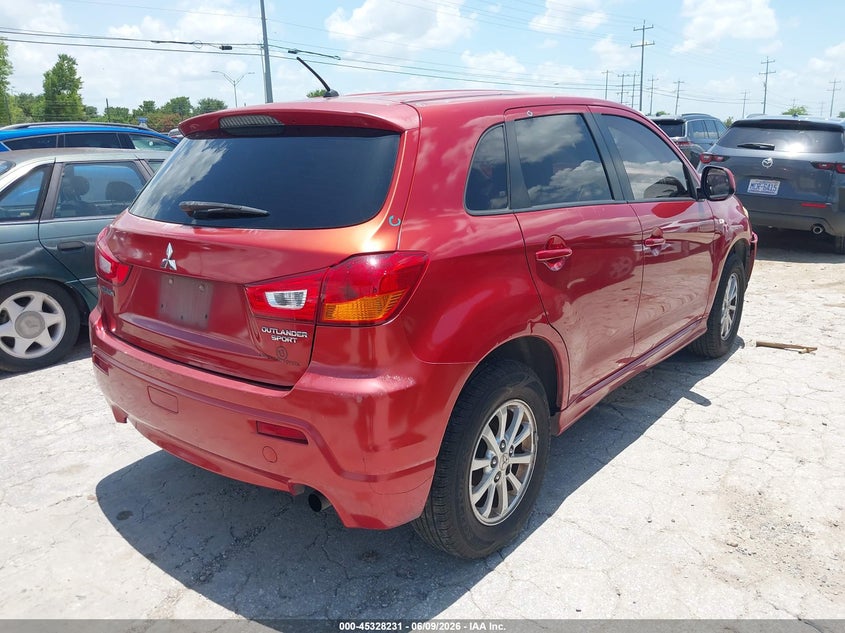 2012 Mitsubishi Outlander VIN JA4AP3AU8CZ001099 IAAI salvage auction — FRONT END, Salvage Title, sold $400 on 2026-07-13 (photo 4)