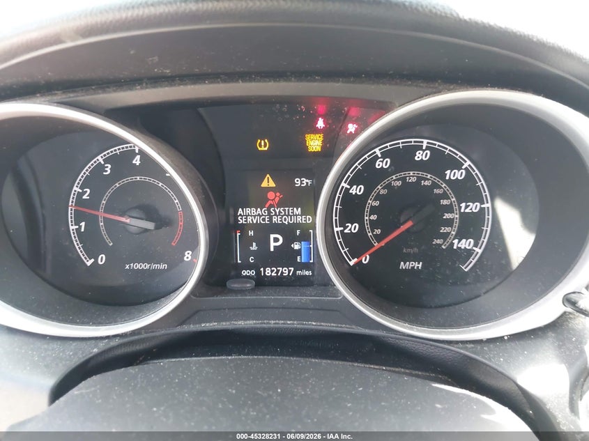 2012 Mitsubishi Outlander VIN JA4AP3AU8CZ001099 IAAI salvage auction — FRONT END, Salvage Title, sold $400 on 2026-07-13 (photo 7)