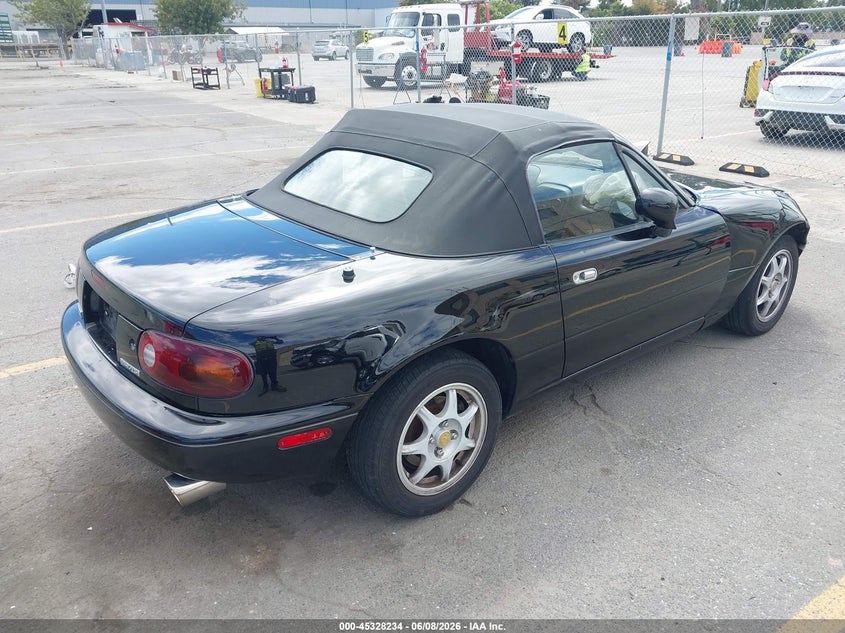 1996 Mazda Mx-5 VIN JM1NA3538T0716740 IAAI salvage auction — RIGHT FRONT, Salvage (California), sold $2,150 on 2026-07-20 (photo 4)