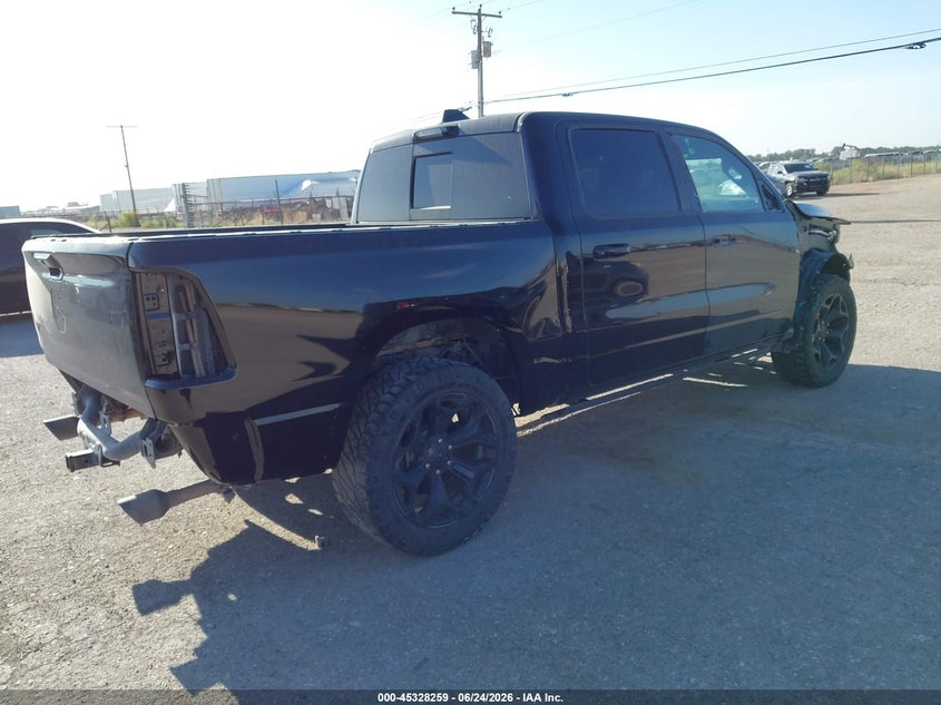 2022 Ram 1500 VIN 1C6SRFHM1NN402202 IAAI salvage auction — FRONT & REAR, Salvage Title, sold $11,900 on 2026-08-12 (photo 4)