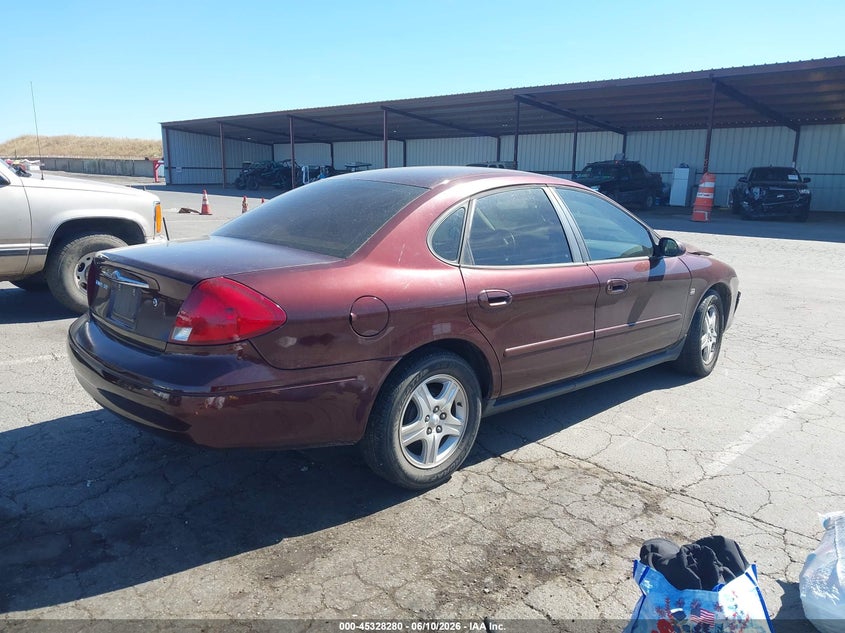 2001 Ford Taurus VIN 1FAFP56S01A236869 IAAI salvage auction — ENGINE DAMAGE, Salvage (California), sold $150 on 2026-07-25 (photo 4)