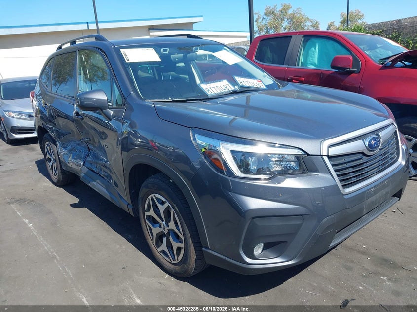 2021 Subaru Forester VIN JF2SKAFC1MH430378 IAAI salvage auction — RIGHT SIDE, Salvage Title, sold $2,100 on 2026-07-24 (photo 1)