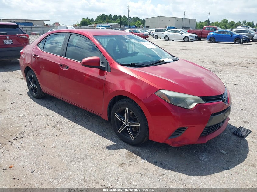 2016 Toyota Corolla VIN 5YFBURHE6GP390068 IAAI salvage auction — LEFT REAR, Original (Texas), sold $2,650 on 2026-07-29 (photo 1)