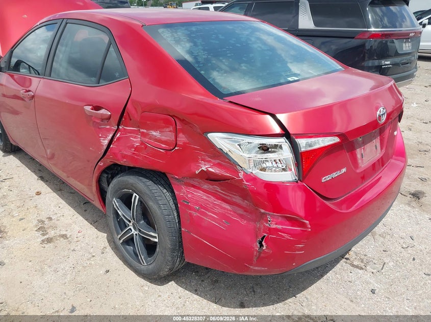 2016 Toyota Corolla VIN 5YFBURHE6GP390068 IAAI salvage auction — LEFT REAR, Original (Texas), sold $2,650 on 2026-07-29 (photo 6)