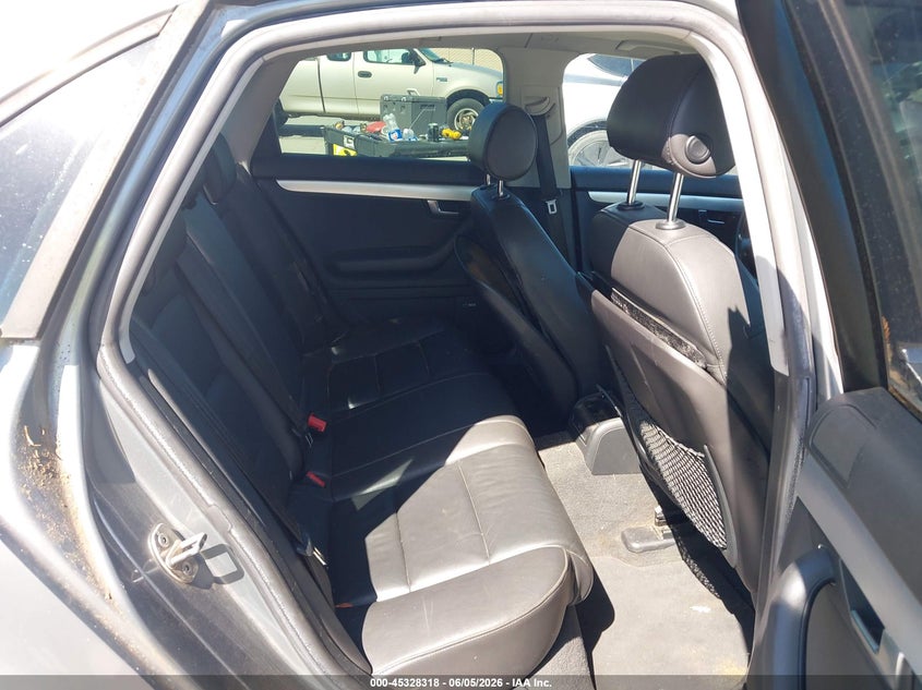 2008 Audi A4 VIN WAUAF78E88A164255 IAAI salvage auction — NORMAL WEAR, Clear - Dealer Only (California), sold $375 on 2026-07-13 (photo 8)
