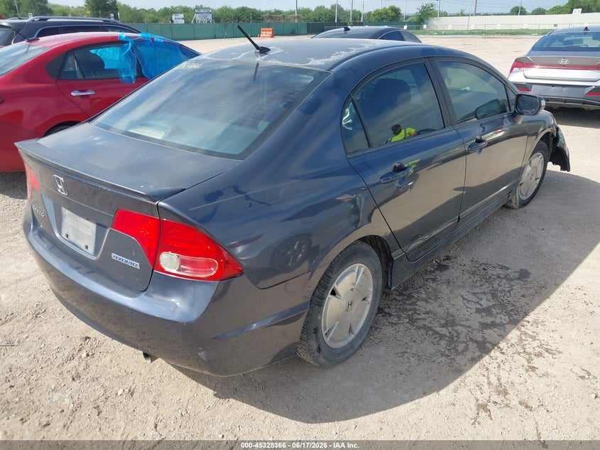2008 Honda Civic VIN JHMFA36278S021878 IAAI salvage auction — LEFT FRONT, Salvage (Texas), sold $25 on 2026-07-29 (photo 4)