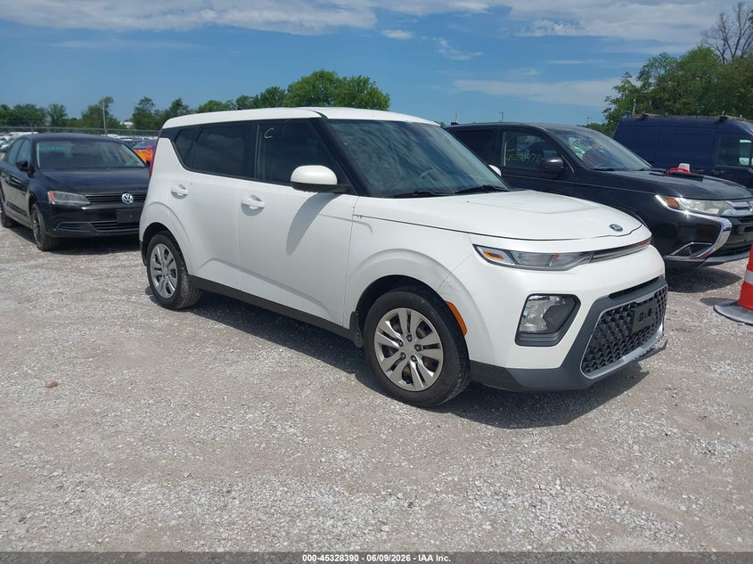 2021 Kia Soul VIN KNDJ23AU6M7149205 IAAI salvage auction — HAIL, Salvage (Missouri), sold $3,150 on 2026-07-30 (photo 1)
