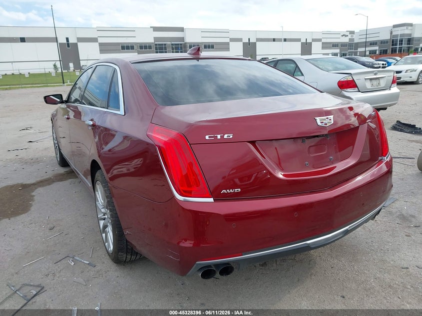 2016 Cadillac Ct6 VIN 1G6KD5RS6GU168102 IAAI salvage auction — FRONT END, Salvage Title, sold $3,325 on 2026-07-23 (photo 3)
