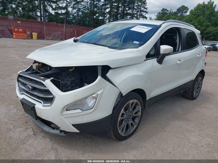 2021 Ford Ecosport VIN MAJ3S2KE7MC437158 IAAI salvage auction — FRONT END, Salvage (Texas), sold $25 on 2026-07-30 (photo 2)
