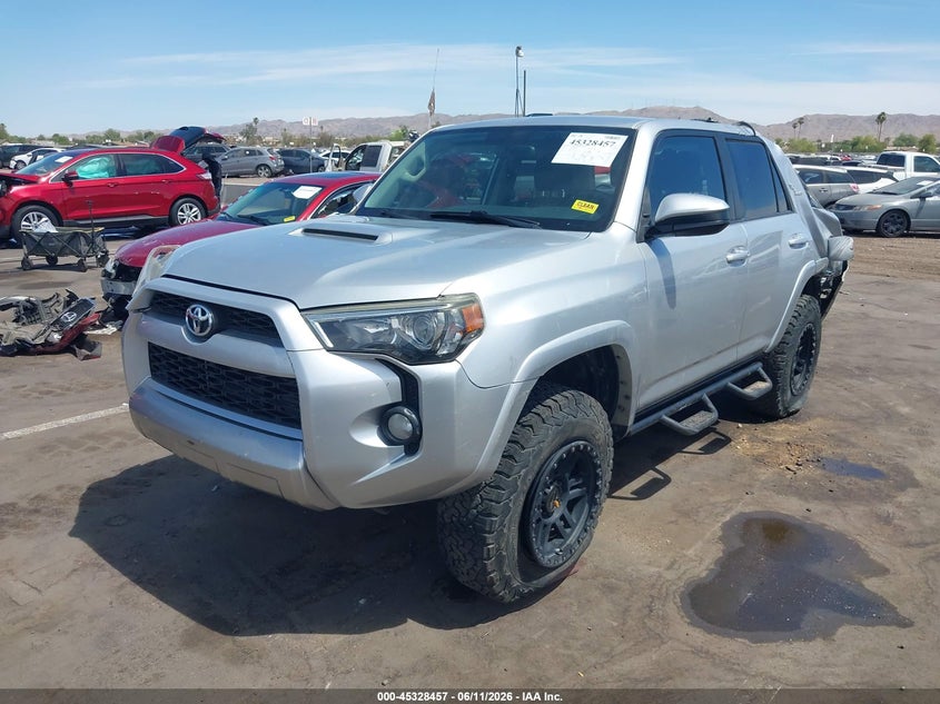 2017 Toyota 4runner VIN JTEBU5JR1H5438317 IAAI salvage auction — REAR END, Salvage (Arizona), sold $6,925 on 2026-07-14 (photo 2)