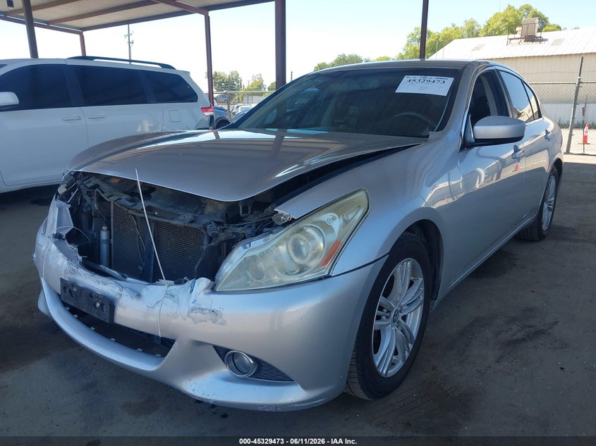 2011 Infiniti G25 VIN JN1DV6AP9BM600094 IAAI salvage auction — FRONT END, Salvage (California), sold $800 on 2026-07-21 (photo 2)