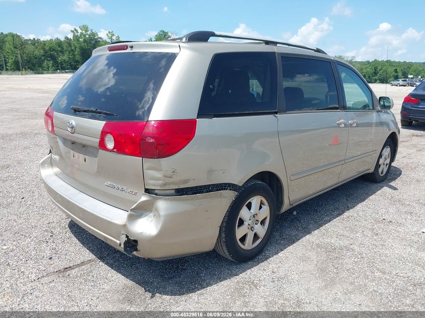 2008 Toyota Sienna VIN 5TDZK22C48S107808 IAAI salvage auction — NORMAL WEAR, Clear (Alabama), sold $525 on 2026-07-15 (photo 4)