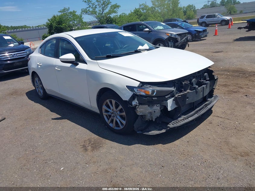 2019 Mazda 3 VIN 3MZBPABL9KM114044 IAAI salvage auction — FRONT END, Salvage Title, sold $2,150 on 2026-07-28 (photo 1)