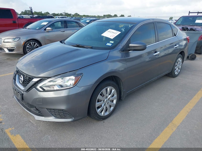 2019 Nissan Sentra VIN 3N1AB7APXKY248075 IAAI salvage auction — FRONT END, Clear (Texas), sold $1,650 on 2026-07-09 (photo 2)