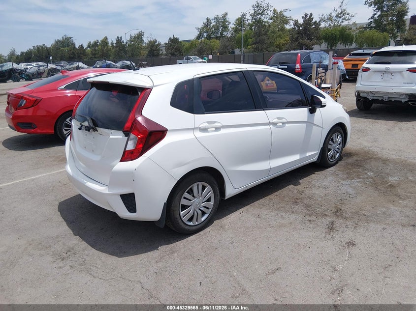 2017 Honda Fit VIN JHMGK5H56HS022993 IAAI salvage auction — REAR END, Salvage (California), sold $2,350 on 2026-07-05 (photo 4)