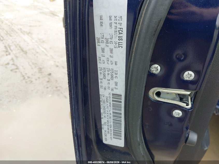 2017 Ram 1500 VIN 1C6RR7LT2HS597493 IAAI salvage auction — REAR END, Original (Alaska), sold $3,450 on 2026-08-14 (photo 9)
