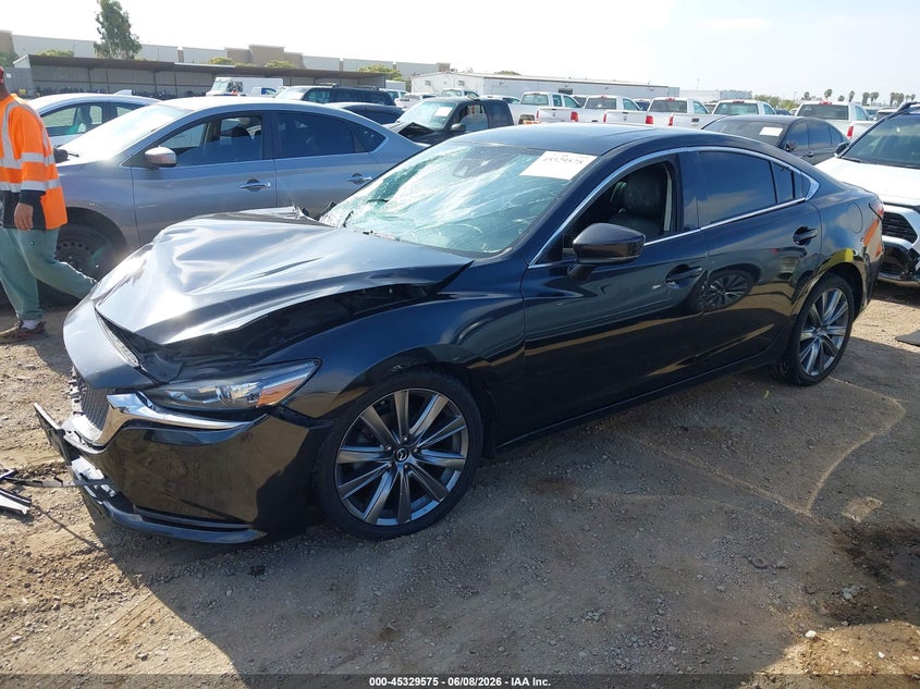 2018 Mazda 6 VIN JM1GL1VM2J1308001 IAAI salvage auction — RIGHT FRONT, Salvage Title, sold $550 on 2026-07-20 (photo 2)