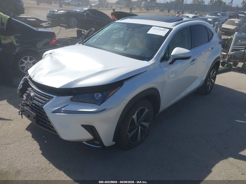2021 Lexus Nx VIN JTJGJRDZ2M5011273 IAAI salvage auction — FRONT END, Salvage Title, sold $10,225 on 2026-07-22 (photo 2)