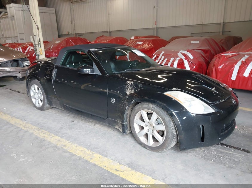 2005 Nissan 350z VIN JN1AZ36A95M755209 IAAI salvage auction — LEFT SIDE, Salvage (Oregon), sold $2,250 on 2026-07-30 (photo 1)