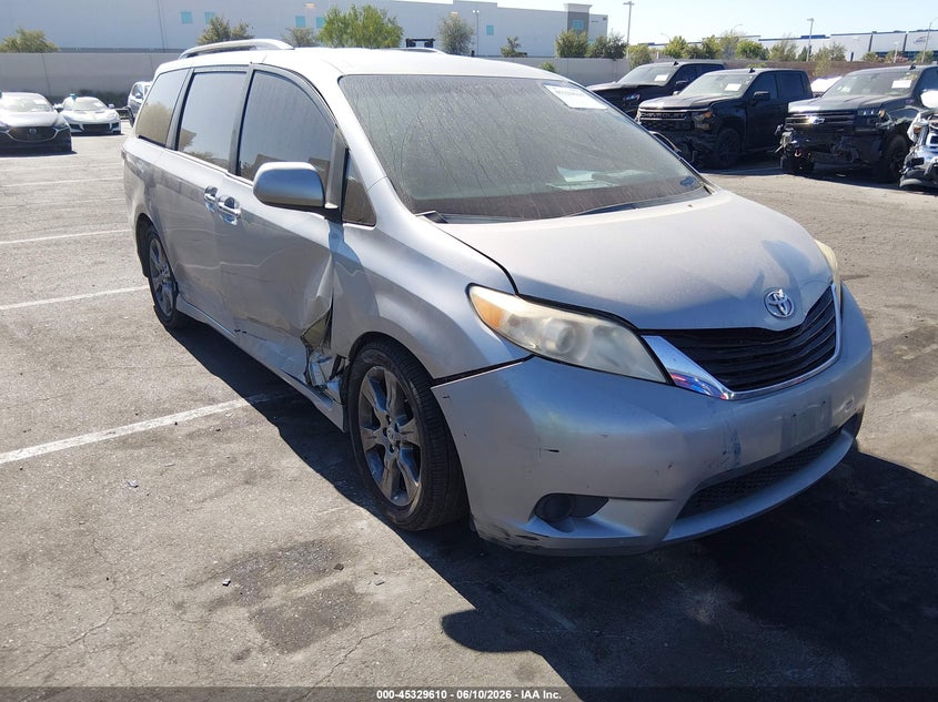 2015 Toyota Sienna VIN 5TDXK3DC6FS657647 IAAI salvage auction — SIDE, Salvage Certificate (California), sold $2,550 on 2026-07-10 (photo 1)