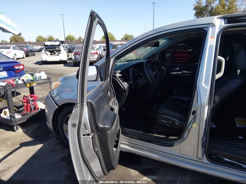 2015 Toyota Sienna VIN 5TDXK3DC6FS657647 IAAI salvage auction — SIDE, Salvage Certificate (California), sold $2,550 on 2026-07-10 (photo 5)
