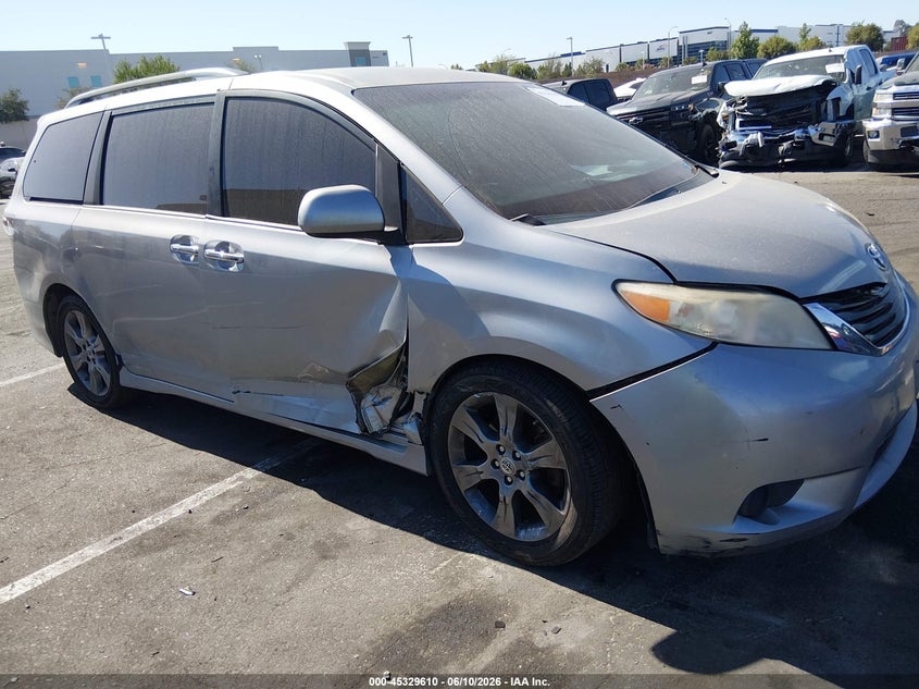 2015 Toyota Sienna VIN 5TDXK3DC6FS657647 IAAI salvage auction — SIDE, Salvage Certificate (California), sold $2,550 on 2026-07-10 (photo 6)