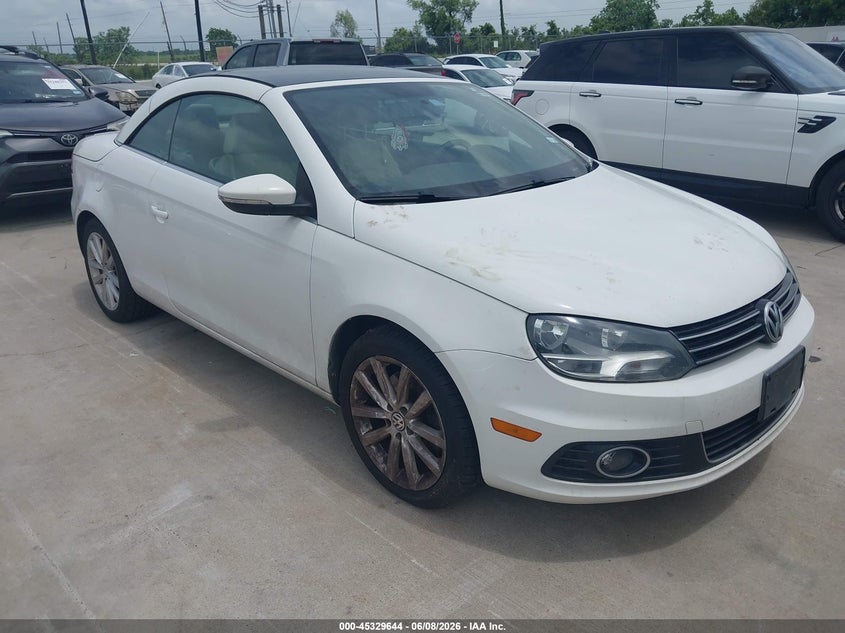 2014 Volkswagen Eos VIN WVWBW8AH3EV003558 IAAI salvage auction — NORMAL WEAR, Original (Texas), sold $975 on 2026-07-10 (photo 1)