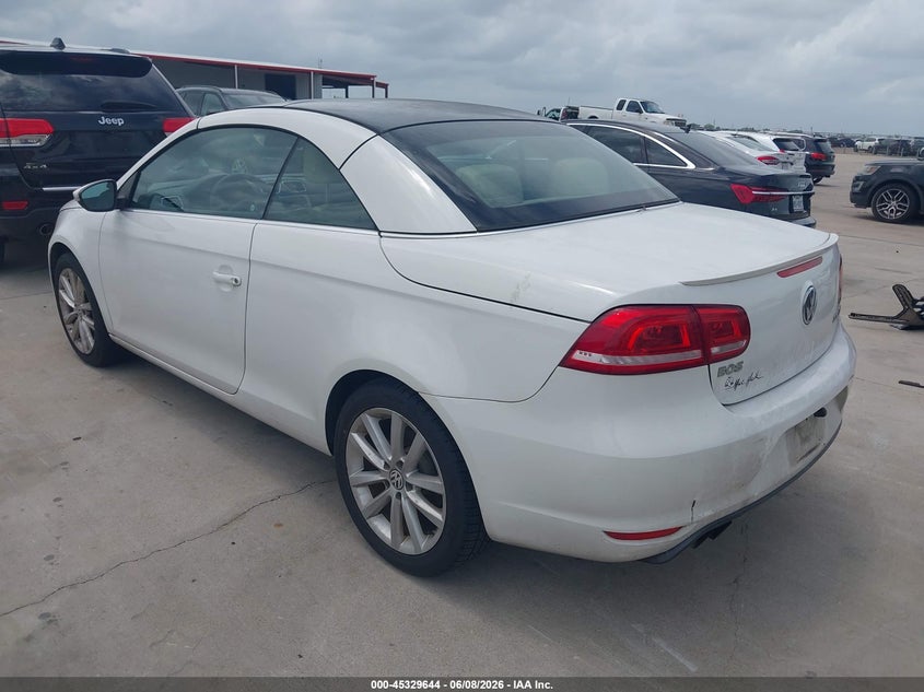 2014 Volkswagen Eos VIN WVWBW8AH3EV003558 IAAI salvage auction — NORMAL WEAR, Original (Texas), sold $975 on 2026-07-10 (photo 3)