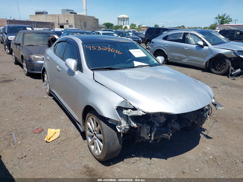 2010 Lexus Is 250 VIN JTHCF5C29A5036097 IAAI salvage auction — NORMAL WEAR, Clear (New York), sold $675 on 2026-07-06 (photo 1)